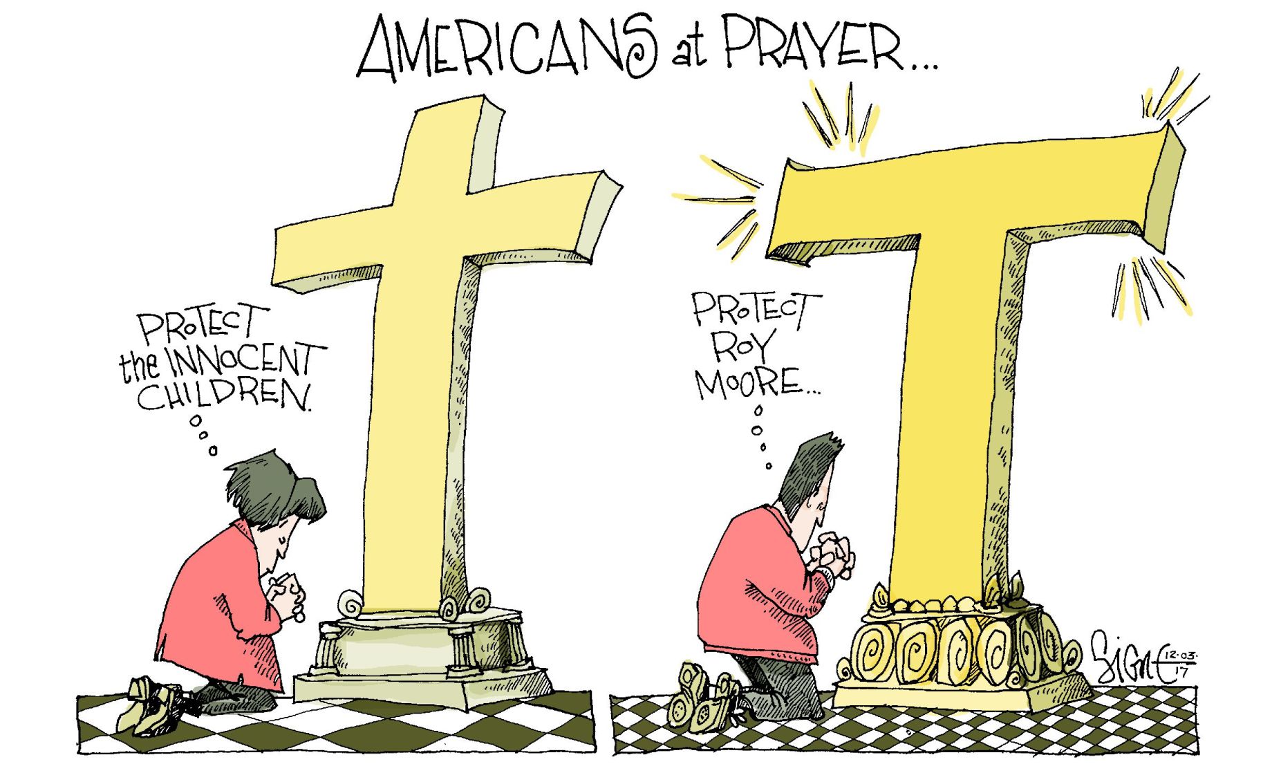 Signe Wilkinson editorial cartoon